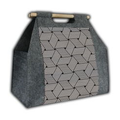 Torba na drewno kominkowe - CUBE