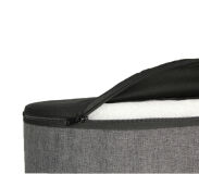 Pufa welurowa, Bertoni, nadruk Akacja – okrągła pufa dekoracyjna, do salonu, walec 40cm, elegancka, zamek błyskawiczny - 8