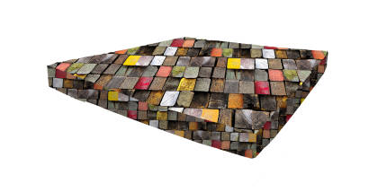 Legowisko - Materac SQUAR Blocks 50x50x5 cm