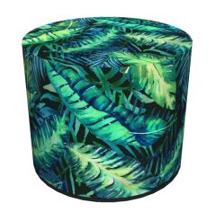 Pufa Codura Wodoodporna do Domu i Ogrodu – wzór Calipso, Elegancka, Wygodna, Stabilna, Zamek Błyskawiczny, 40 cm, Bertoni