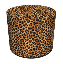 Pufa Codura Wodoodporna do Domu i Ogrodu – wzór Panterka Lamparcia, Elegancka, Wygodna, Stabilna, Zamek Błyskawiczny, 40 cm, Bertoni