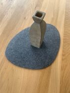 Podkładka filcowa na stół Oval 36×32 cm – szara, dekoracyjna, odporna na ciepło, Bertoni - 4