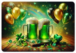 Podkładka prostokątna na stół 29×42 cm, wzór Happy – ekologiczny filc, pranie 40 °C, Bertoni