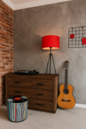 Pufa Codura Wodoodporna do Domu i Ogrodu – wzór Vinyl, Elegancka, Wygodna, Stabilna, Zamek Błyskawiczny, 40 cm, Bertoni - 2