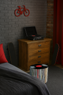 Pufa Codura Wodoodporna do Domu i Ogrodu – wzór Vinyl, Elegancka, Wygodna, Stabilna, Zamek Błyskawiczny, 40 cm, Bertoni - 6