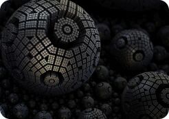 Podkładka na biurko 50×70 cm, wzór Fractal – ekologiczny filc, nadruk HD, ochrona blatu, do biura i pokoju – Bertoni