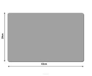 Podkładka filcowa na stół Prostokąt 42x29 cm – szara, dekoracyjna, odporna na ciepło, Bertoni - 3