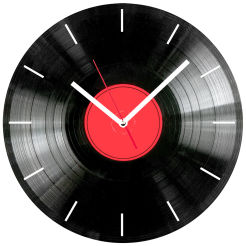 Zegar ścienny z nadrukiem Vinyl śr. 37 cm
