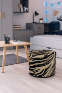 Pufa Codura Wodoodporna do Domu i Ogrodu – wzór Zebra New, Elegancka, Wygodna, Stabilna, Zamek Błyskawiczny, 40 cm, Bertoni - 5