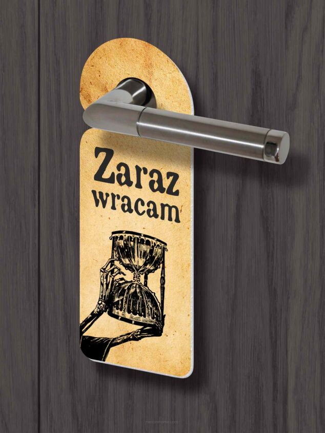 Zawieszka na klamkę - ZARAZ WRACAM 2