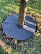 Krążek filcowy zabezpieczający przed chwastami ściółkowanie grafit fi 60 cm - 6