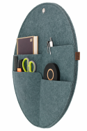 Organizer ścienny filcowy Bertoni „Kółko” XL fi - 45 cm – szary, 4 kieszenie, ekologiczny - 4