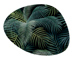 Podkładka owalna na stół, wzór Mallorca 36×32 cm – gruby filc 4 mm, full-color, odporna na temperaturę do 120 °C, do kuchni lub komodę – Bertoni