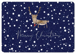 Podkładka prostokątna na stół 29×42 cm, wzór Renifer – ekologiczny filc, pranie 40 °C, Bertoni