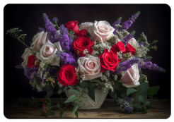 Podkładka prostokątna na stół 29×42 cm, wzór Saveria – ekologiczny filc, pranie 40 °C, Bertoni