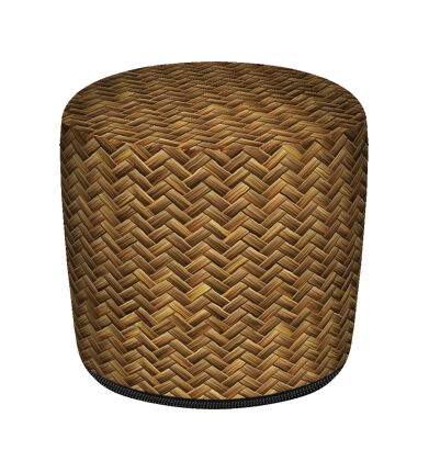 Pufa Walec Codura GR Rattan 40x40 cm