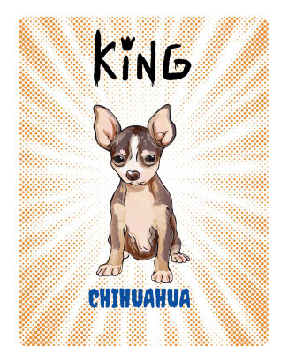 TABLICZKA KING CHIHUAHUA - 20x28 cm