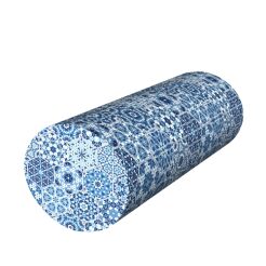 Poduszka rehabilitacyjna wałek Malaga Ø15x40 cm – welur, pianka memory foam, do podparcia karku i pleców, Bertoni