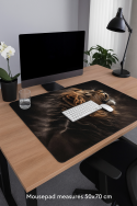 Podkładka na biurko 50×70 cm, wzór MacLeo – ekologiczny filc, nadruk HD, ochrona blatu, do biura i pokoju – Bertoni - 4