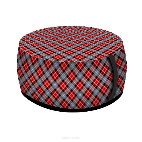 Pufa Codura Low TARTAN 40x20 cm