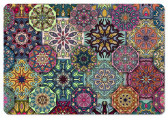 Podkładka prostokątna na stół 29×42 cm, wzór Valencia – ekologiczny filc, pranie 40 °C, Bertoni