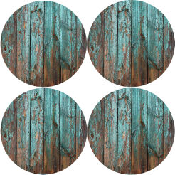 Zestaw 4 podkładek okrągłych na stół 4D 33 cm – HAVANA | Ekologiczny filc, nadruk HD, pranie 40 °C, Bertoni