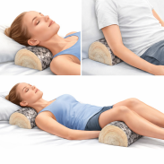 Poduszka półwałek Breza 10x40 cm – ergonomiczna, z pianką memory, pod plecy, kark i szyję, dekoracyjna – Bertoni - 7