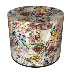 Pufa Codura Wodoodporna do Domu i Ogrodu – wzór Alicante, Elegancka, Wygodna, Stabilna, Zamek Błyskawiczny, 40 cm, Bertoni