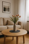 Podkładka filcowa na stół Koło fi 33 cm – antracytowa , dekoracyjna, odporna na ciepło, Bertoni - 2