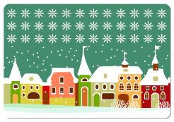 Podkładka prostokątna na stół 29×42 cm, wzór Carol – ekologiczny filc, pranie 40 °C, Bertoni