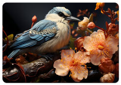 Podkładka prostokątna na stół 29×42 cm, wzór Stella – ekologiczny filc, pranie 40 °C, Bertoni