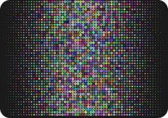 Podkładka na biurko 50×70 cm, wzór Signs – ekologiczny filc, nadruk HD, ochrona blatu, do biura i pokoju – Bertoni