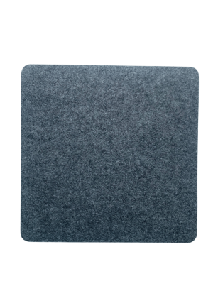 Podkładka filcowa na stół Kwadrat 33x33 cm – szara, dekoracyjna, odporna na ciepło, Bertoni