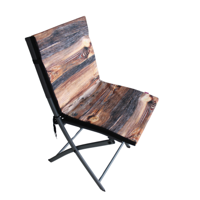 Poduszka wodoodporna na krzesło z oparciem TIP 85x40 cm Drewno