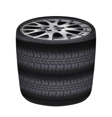 Pufa Walec Codura GR Tyres 40x40 cm