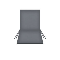 Poduszka wodoodporna na krzesło z oparciem TIP 80x40 cm SZARY