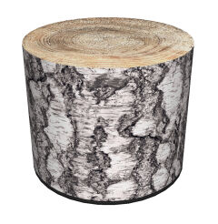 Pufa Codura Wodoodporna do Domu i Ogrodu – wzór Breza, Elegancka, Wygodna, Stabilna, Zamek Błyskawiczny, 40 cm, Bertoni