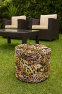 Pufa Codura Wodoodporna do Domu i Ogrodu – wzór Safari New, Elegancka, Wygodna, Stabilna, Zamek Błyskawiczny, 40 cm, Bertoni - 4