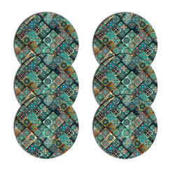 Zestaw podkładek na stół okrągłych 6D - ESTERA