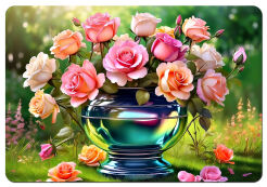 Podkładka prostokątna na stół 29×42 cm, wzór Serena – ekologiczny filc, pranie 40 °C, Bertoni