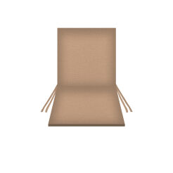 Poduszka wodoodporna na krzesło z oparciem TIP 80x40 cm CAPPUCCINO