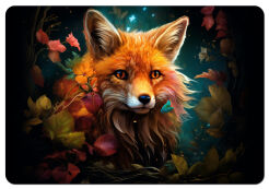 Podkładka prostokątna na stół 29×42 cm, wzór Fox – ekologiczny filc, pranie 40 °C, Bertoni