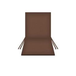 Poduszka wodoodporna na krzesło z oparciem TIP 80x40 cm BRĄZOWY