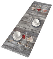 Bieżnik na stół Hearts 95×33 cm – ekologiczny filc, ochrona stołu, dekoracyjny wzór, Bertoni