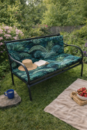 Poduszka ogrodowa wodoodporna na ławkę huśtawkę BERTONI Mallorca 120x40+40, zdejmowany pokrowiec - 6