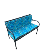 Poduszka ogrodowa wodoodporna na ławkę huśtawkę BERTONI Mosaic 120x40+40, zdejmowany pokrowiec - 7