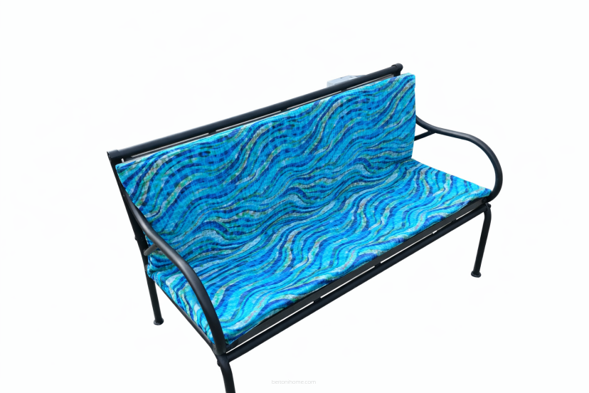 Poduszka ogrodowa wodoodporna na ławkę huśtawkę BERTONI Mosaic 120x40+40, zdejmowany pokrowiec