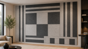 ARCO FeltWall Panel Akustyczny Filcowy Kwadratowy Szary 74 × 74 cm Samoprzylepny - 6