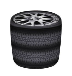 Pufa Walec Codura GR Tyres 40x40 cm